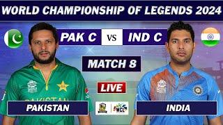 INDIA vs PAKISTAN MATCH 8 LIVE SCORES | IND vs PAK LIVE | WORLD CHAMPIONSHIP OF LEGENDS