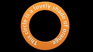 Create Text as a Circle Shape