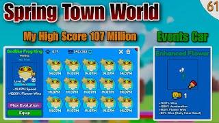 Event Spring Town World | HIGH SPEED : 107 M | Flower CAR - Frog King Max & Race Clicker #61