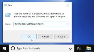 Fix Outlook Reminders not Popping up in Front on Windows 10