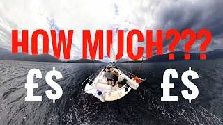 COST OF SAILING AROUND THE UK. Ep. 33. Let's talk money, moorings, fuel and food.