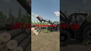 How to Load Logs in #farmingsimulator22 #fs22 #shorts #quicktips