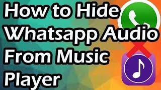 How to block whatsapp audio from Music player