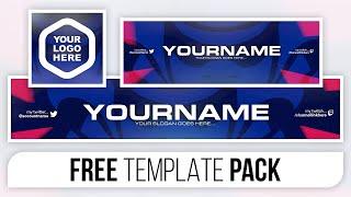 Clean Samurai Style Revamp Pack - FREE Photoshop Template [Banner, Header & Logo]