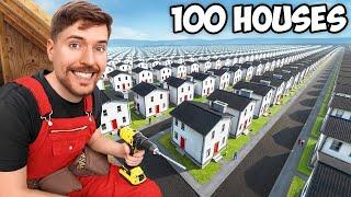 I Built 100 Homes And Gave Them Away! Mr beast hindi