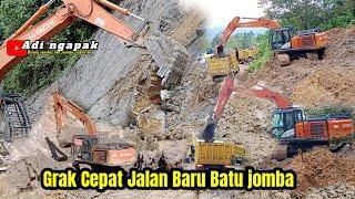 Batu Jomba Terkini..!!Pekerjaan Jalan Baru Di Per cepat