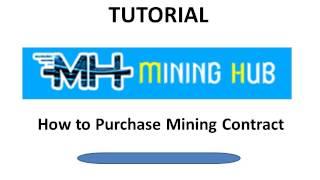 Mininghub.io - How to Purchase Mining