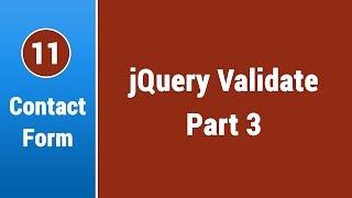 Create Contact Form in Arabic #11 - Validate On Client Side with jQuery Part 3