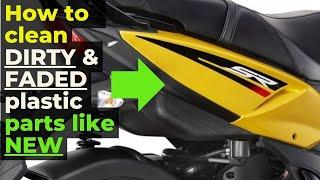 APRILIA SR125 | HOW TO SHINE FADED PLASTIC PANELS | Motostreet garage