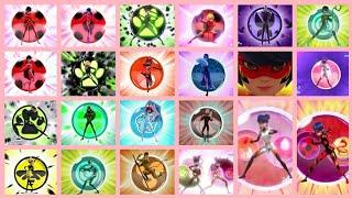 {Miraculous} All transformations, combinations & powers so far!  [HD]