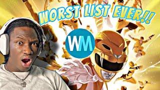 REACTING TO THE WORST TOP 10 YELLOW RANGERS LIST EVER