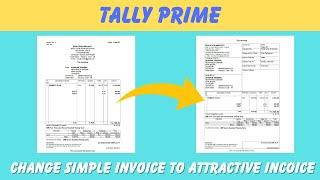 How To Change Invoice Format in Tally Prime| Change Bill Format in Tally Prime | #Tally Prime