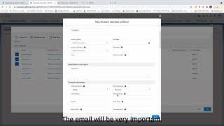 How to create a email list with Salesforce