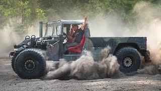 Corvette Swapped Humvee First Test drive!