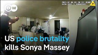 US: Anger increases as bodycam footage shows police shooting unarmed black woman | DW News