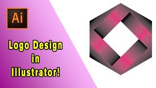 Modern Polygon Logo Design in Adobe Illustrator!