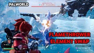 Palworld: New Weapons - Flamethrower | Flamethrower Elements Test | Sakurajima Update