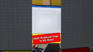 how to create math notebook page in ms word  #shorts #msword  #word #wordtricks