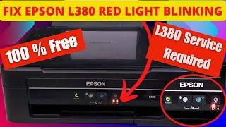 Epson L380 Printer Red Light Blinking Solution