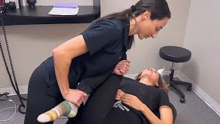 Female Chiropractor Adjusts Female Chiropractor