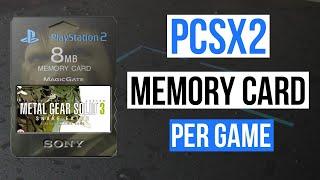 How to Manually Create a Memory Card Per GAME (Single Memory Card for Every Game) on PCSX2