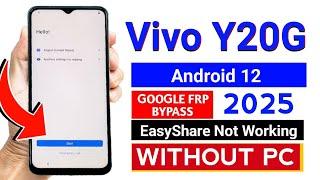 New Security 2025 - ViVO Y20/Y12s/Y20g/Y20s/Y20i/Y12g Frp Bypass/Google Lock Bypass Android 12 No Pc