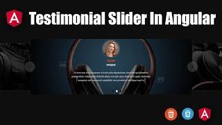 Testimonial Slider In Angular || Owl Carousel Angular || Angular || Angular Tutorial || Web Design