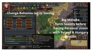 EU4 1 30 Bohemia Part 7 Bohemia Change tag to Saxony