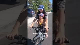 Riding a bike with Mom vs Dad