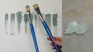 Brush Shape and Paint Application - How to Choose the Right Oil Paint Brushes Part 2