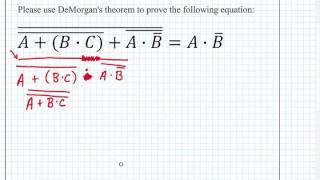 ECE 100 05 DeMorgan's Theorem Example