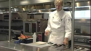 Mercer cutlery demonstration - The Chef's Academy