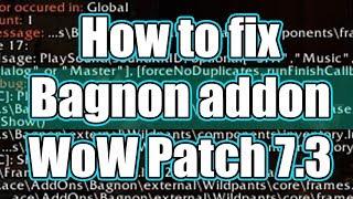 WoW Patch 7.3 Bagnon Addon Fix (Bagnon won't open)