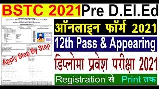 How to Fill BSTC Online Form 2021 | Pre D.El.Ed Online Form 2021 | BSTC Online Form 2021 Kaise Bhare