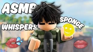 Roblox ASMR with SCRUB DADDY?  (whispers, sponge, tapping and mouth sounds)