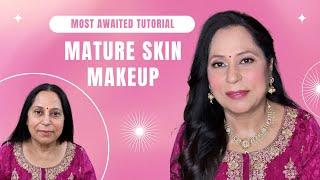 Mature skin Makeup in easy steps @GoldyHunjan_MakeupAcademy