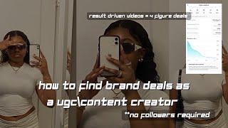 the REAL ways to get 4 figure UGC brand deals with no followers required