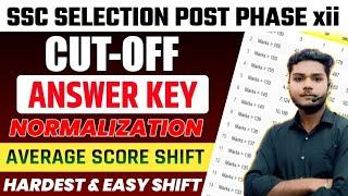 SSC Selection Post Phase 12 | level wise and category wise expected cutoff detailed analysis