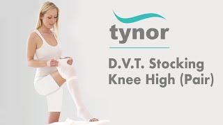 Tynor DVT  Stocking Knee High Pair to manage deep vein thrombosis by effective graduated compression