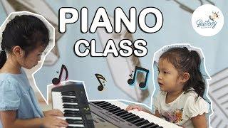 kids play piano: Baitoey Homeschool: Thailand