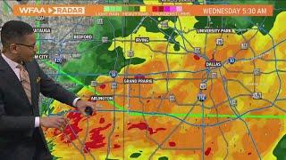 DFW weather updates: Heavy rain forecast, road conditions