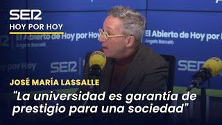 Lassalle: "Sin universidad pública no hay calidad educativa e investigadora en un país desarrollado"