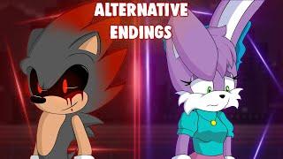 Sonic.exe: The Spirits of Hell Round 2 EXTRA | Alternative Endings For Best Ending Route!