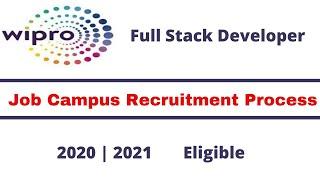 Wipro off campus drive 2020|2021| Full Stack Developer |  Wipro Recruitment 2020| Wipro Registration