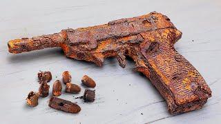 Реставрация старого пистолета | Вальтер