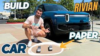 CREATING RIVIAN PICKUP AND SUV ORIGAMI MODELS | EASY ORIGAMI WORLD PAPER CRAFT RIVIAN CAR TUTORIAL