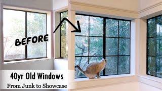 EXTREME WINDOW TRANSFORMATION | DIY Window Casing + French Window Trim