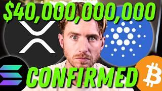 XRP, CARDANO ADA Crypto: Cathie Wood Just CONFIRMED It!!!! | Holders Will Get Rich In 2025!!!!