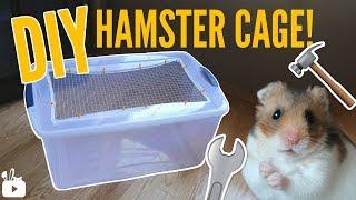 HOW TO MAKE A BIN CAGE | DIY Hamster cage!