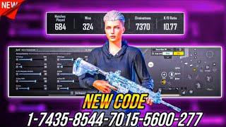 NEW UPDATE 3.5 !!BEST SENSITIVITY CODE + CONTROL SETTINGS BGMI / PUBG MOBILE BEST SENSITIVITY